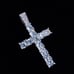CROSS DIAMONDS CZ 18K GOLD CHAIN ITALY