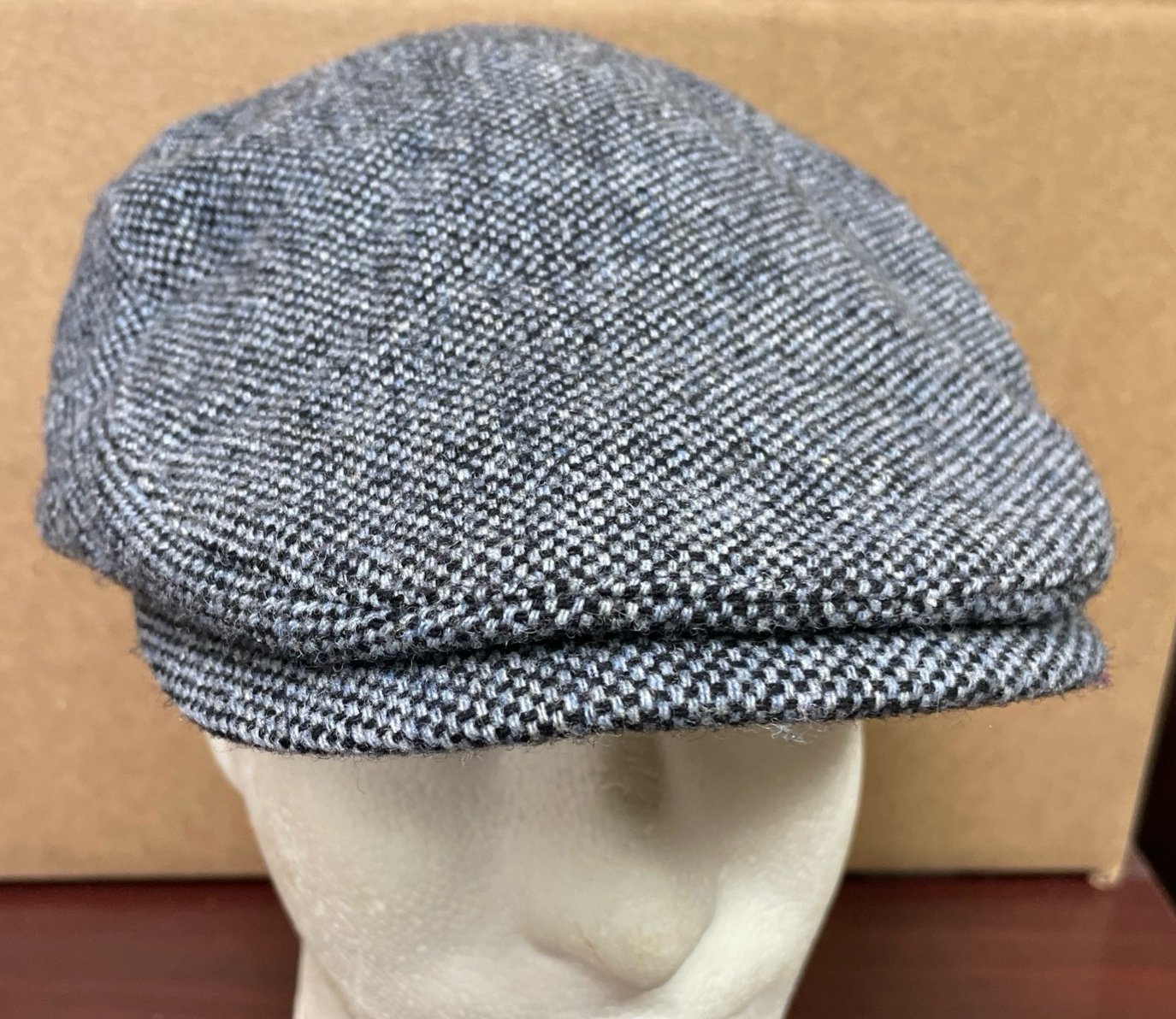 MAYSER Frankie Soft Shetland Wool Flat Cap Hat Golf Driver Newsboy Size 61