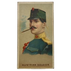 1888 N33 Allen & Ginter World Smokers Austrian Soldier Victorian Tobacco Card