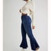 Free people CRVY Last Dance Low-Rise Flare Jeans   Blue distressed size 27