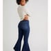 Free people CRVY Last Dance Low-Rise Flare Jeans   Blue distressed size 27