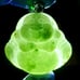 Burmese icy type A jadeite jade pendant.