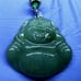 Burmese icy type A jadeite jade pendant.
