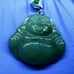 Burmese icy type A jadeite jade pendant.