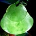 Burmese icy type A jadeite jade pendant.