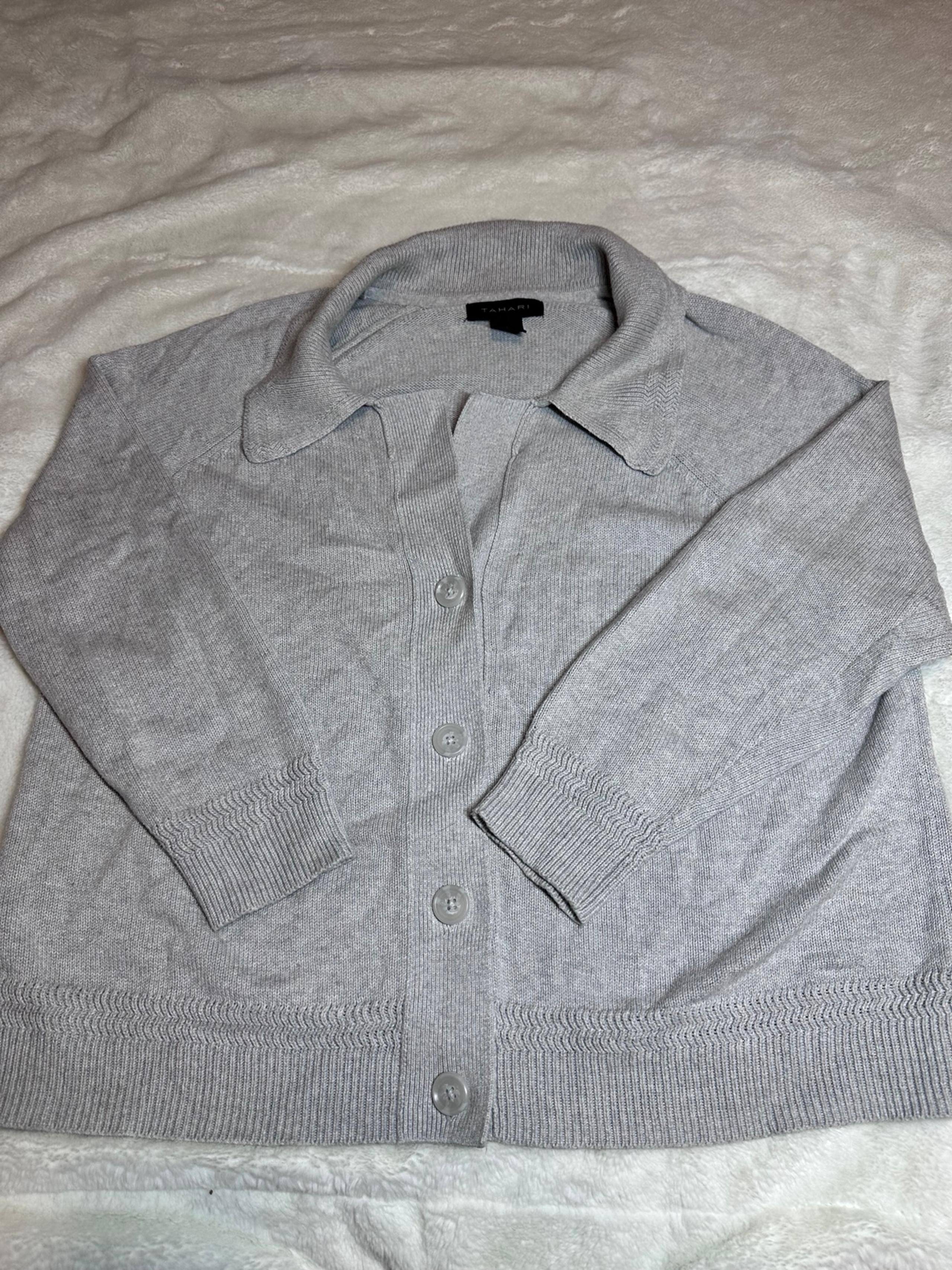 Tahari Women’s Button Up Cardigan Sweater - Size: 1X
