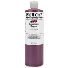 Golden Fluid Acrylic Paint NEW 16 oz Quinacridone Magenta