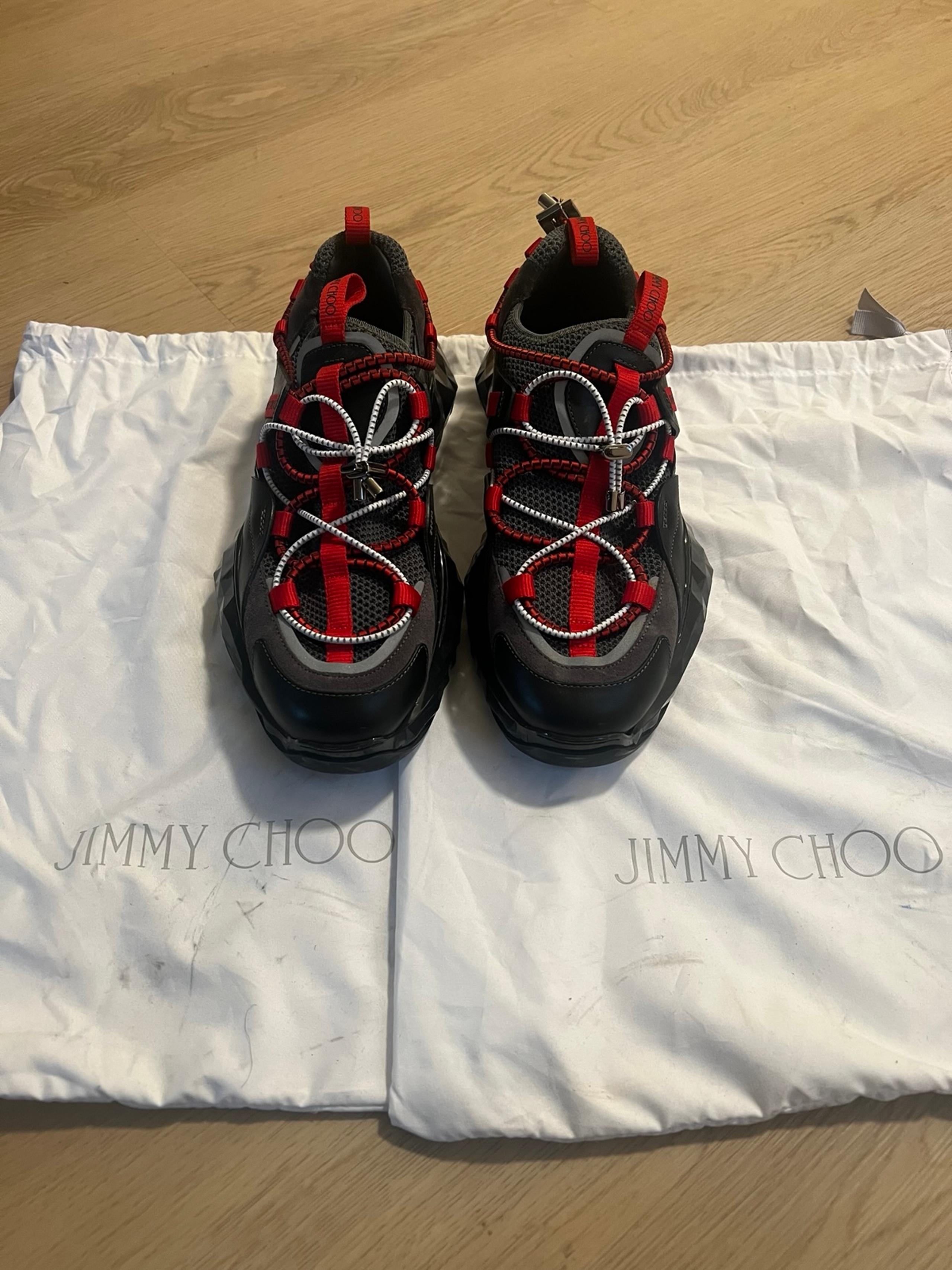 Multicolor Leather and Mesh Diamond Low Top Sneakers - Jimmy Choo