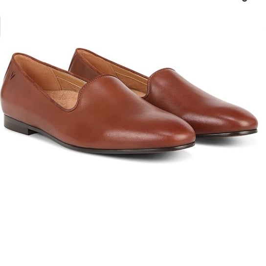 NWB. Vionic Women's Willa Loafer, Brown Nappa Leather,