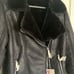 Alpine swiss black moto jacket faux leather