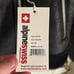 Alpine swiss black moto jacket faux leather