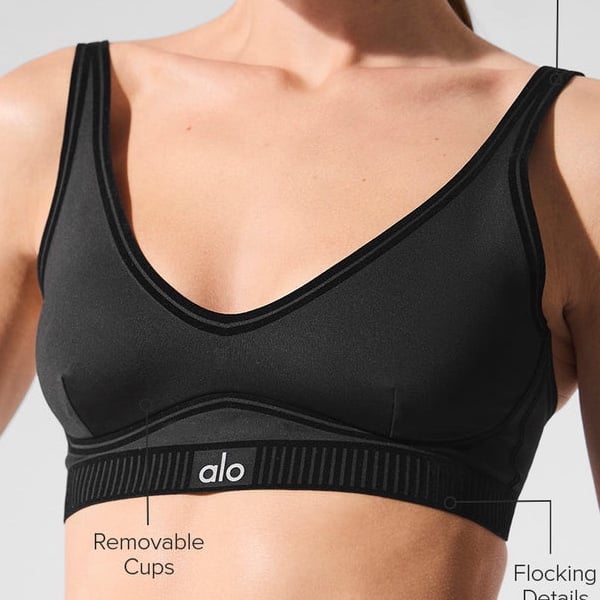 Alo Airlift Line Up Bra Black