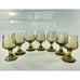 Libbey Tawny Accent Cordial Liqueur Shot Glasses Set of SEVEN Brown 1970s