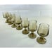 Libbey Tawny Accent Cordial Liqueur Shot Glasses Set of SEVEN Brown 1970s
