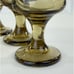 Libbey Tawny Accent Cordial Liqueur Shot Glasses Set of SEVEN Brown 1970s