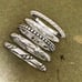 Silpada Sterling Silver 5 Stack Ring Set R0593