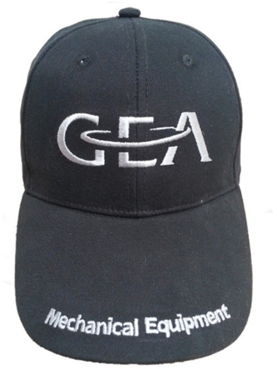 6 Panel Embroidery Front and Brim Customize Cotton Black Hat