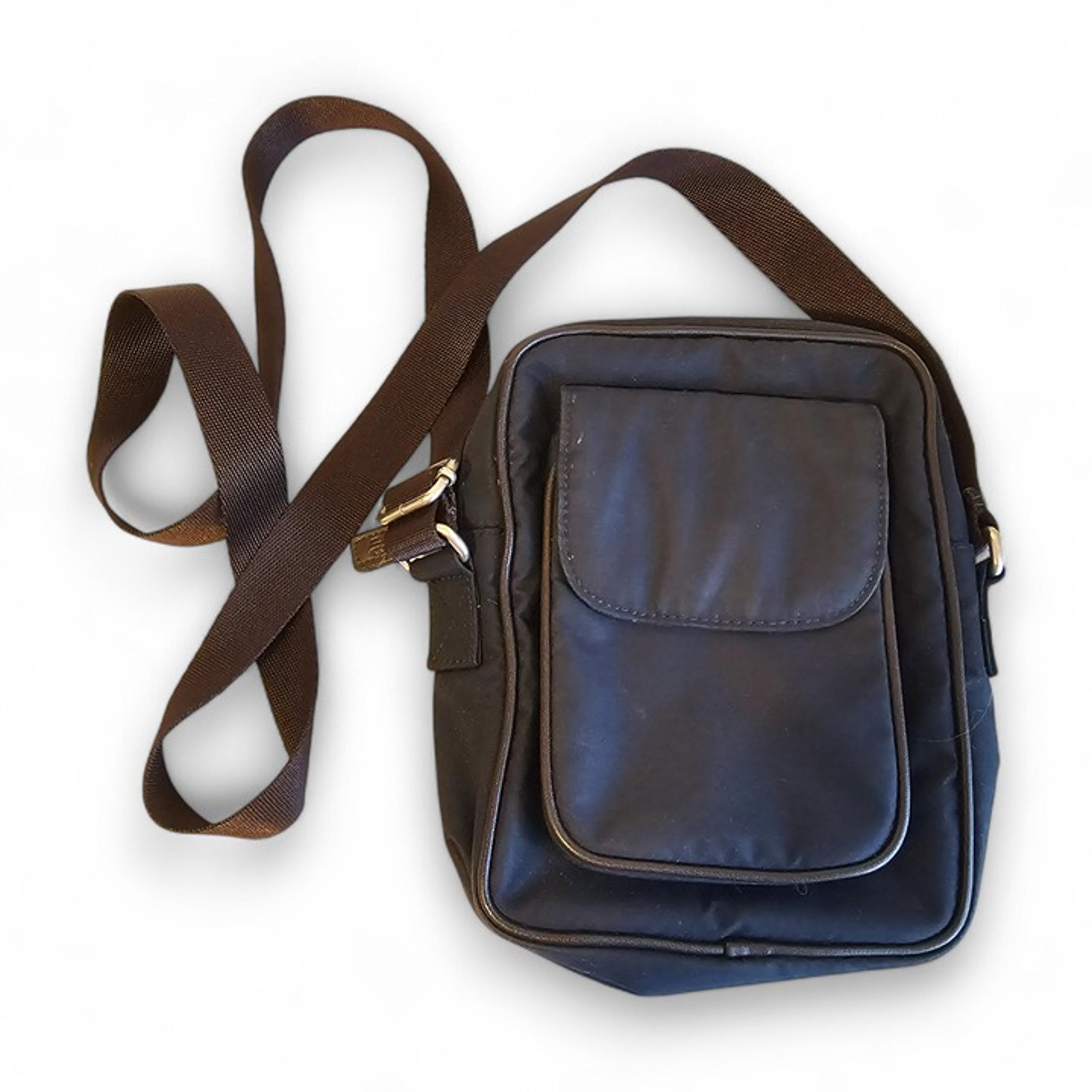 American Eagle Outfitters Crossbody Bag Navy Blue Fabric Magnetic Pocket Neutral