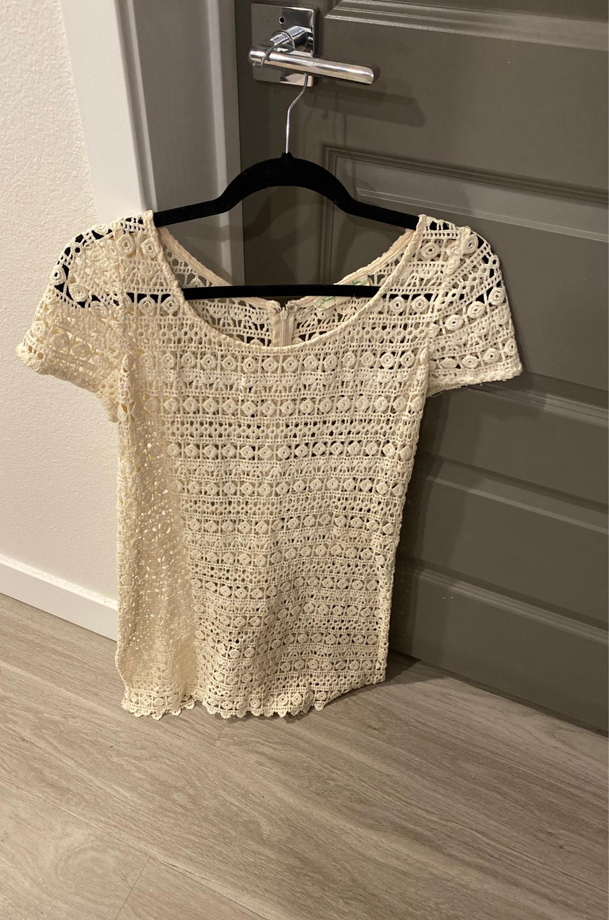 White lace dress