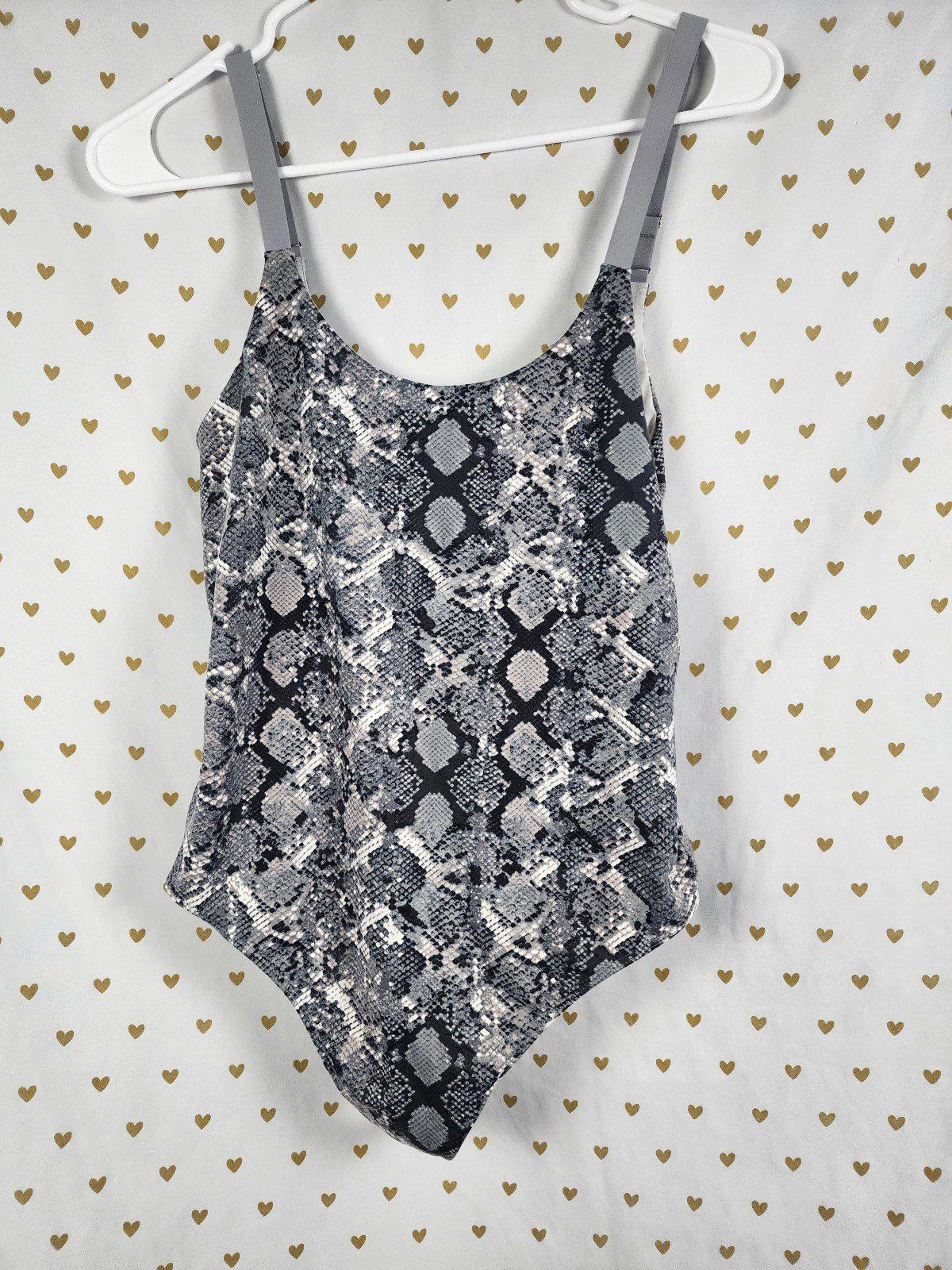Victorias secret sport animal print thong bathing suit swim