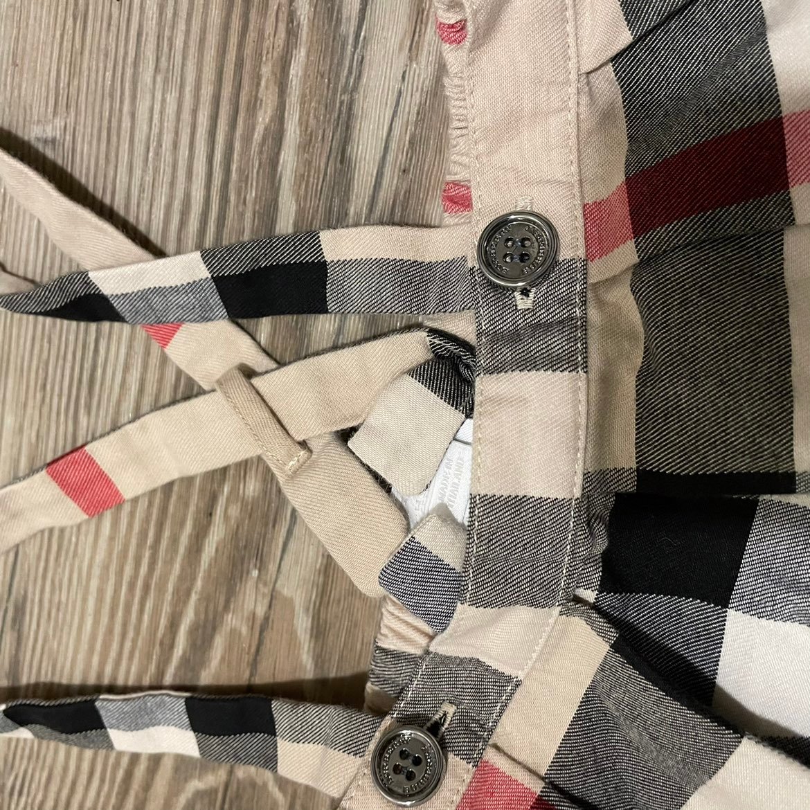 Burberry suspender skirt