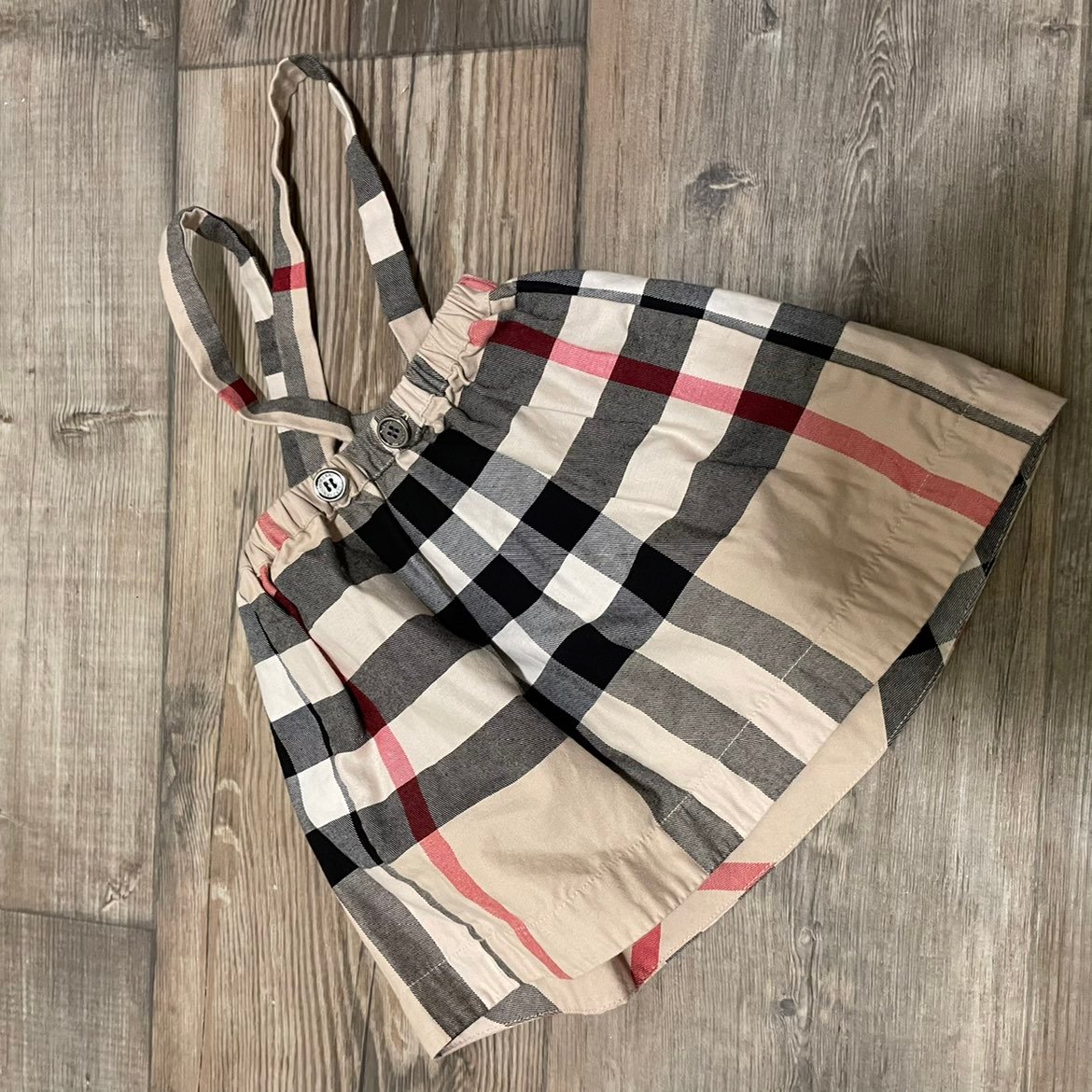 Burberry suspender skirt