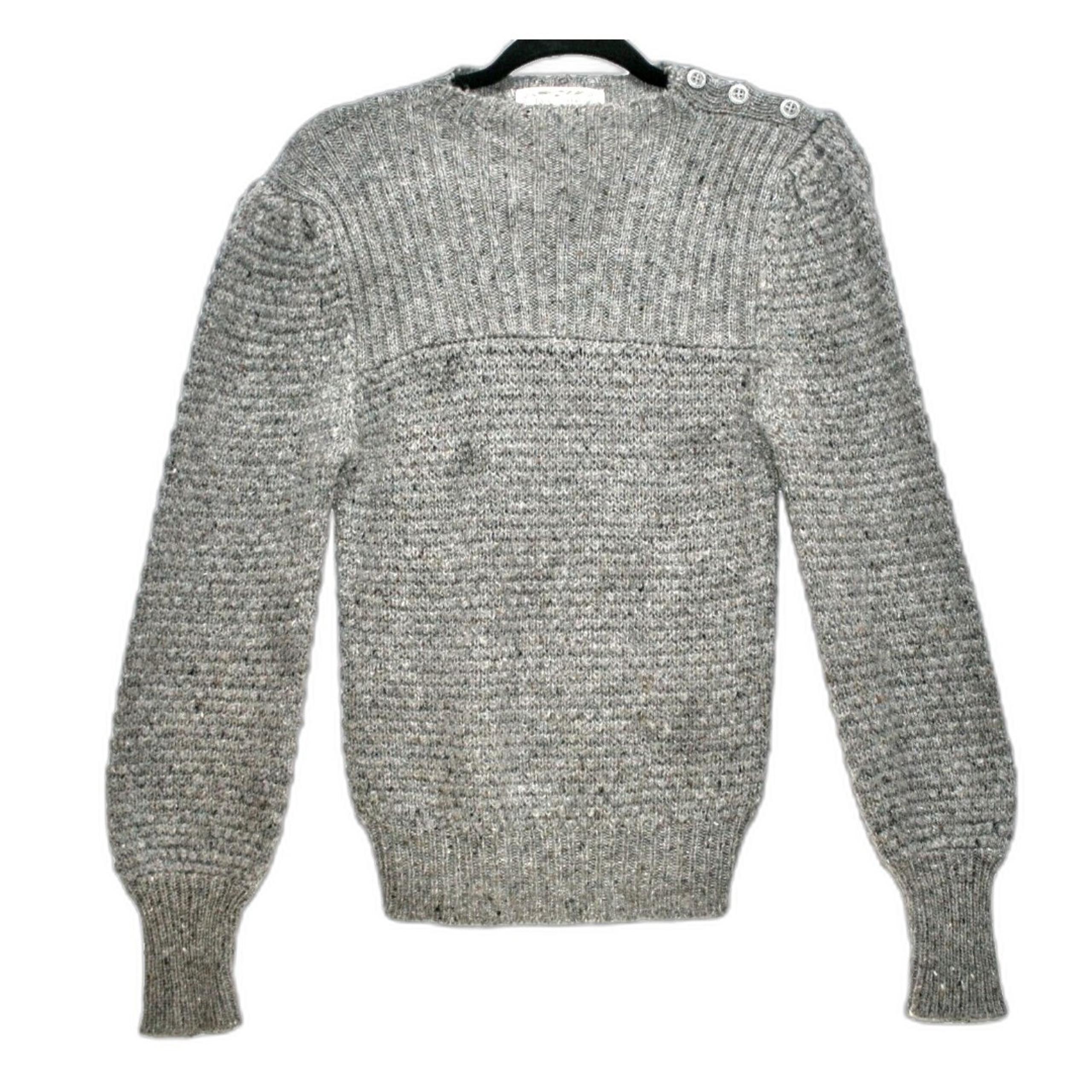 Free People Chamomile Wool Womens Size M Mock Neck Knitted Sweater Ribbed