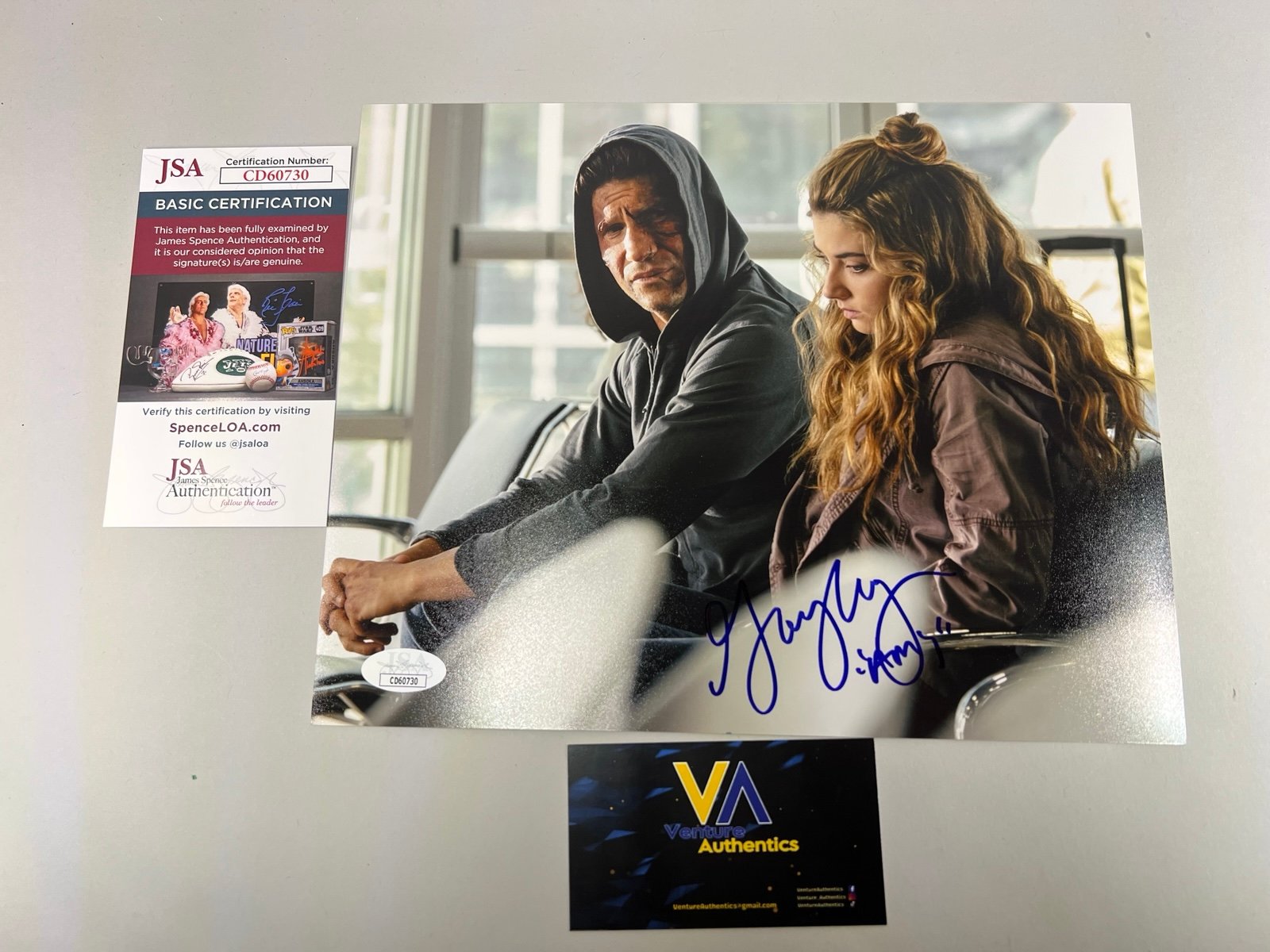Giorgia Whigham Signed Punisher 8x10 Autograph w/ JSA COA