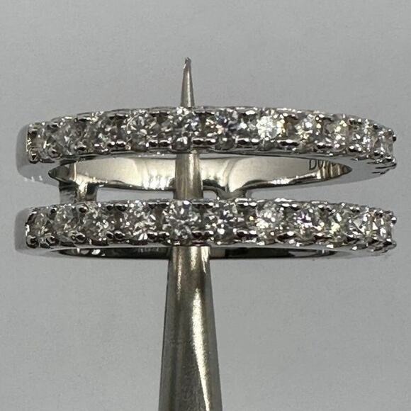 Moissanite Diamond Ring Enhancer Wedding Band GRA Certified Jewelry Size 5.5