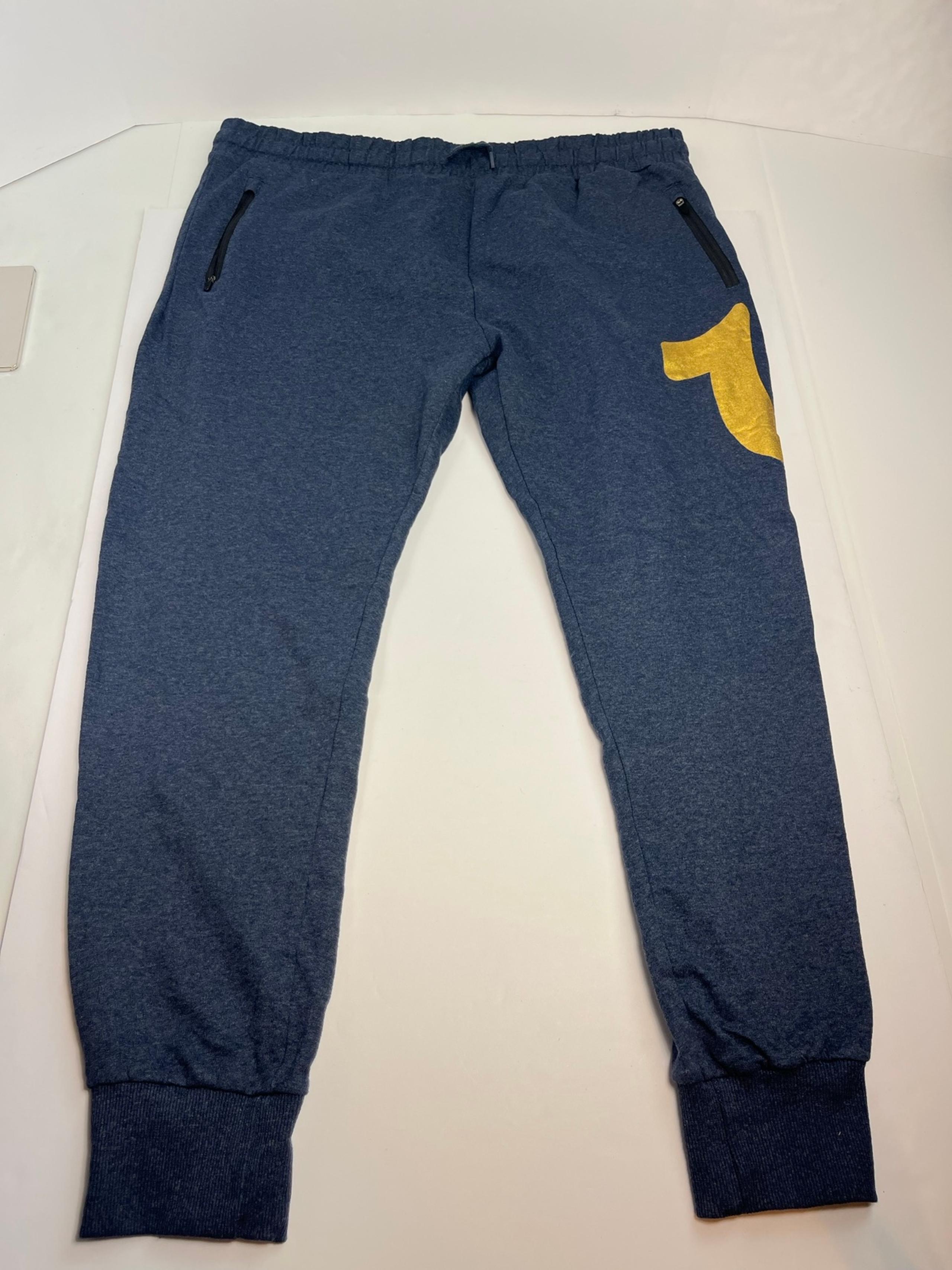 True Religion Loungewear Sweatpants Size XL Oversized Logo Drawstring Pockets
