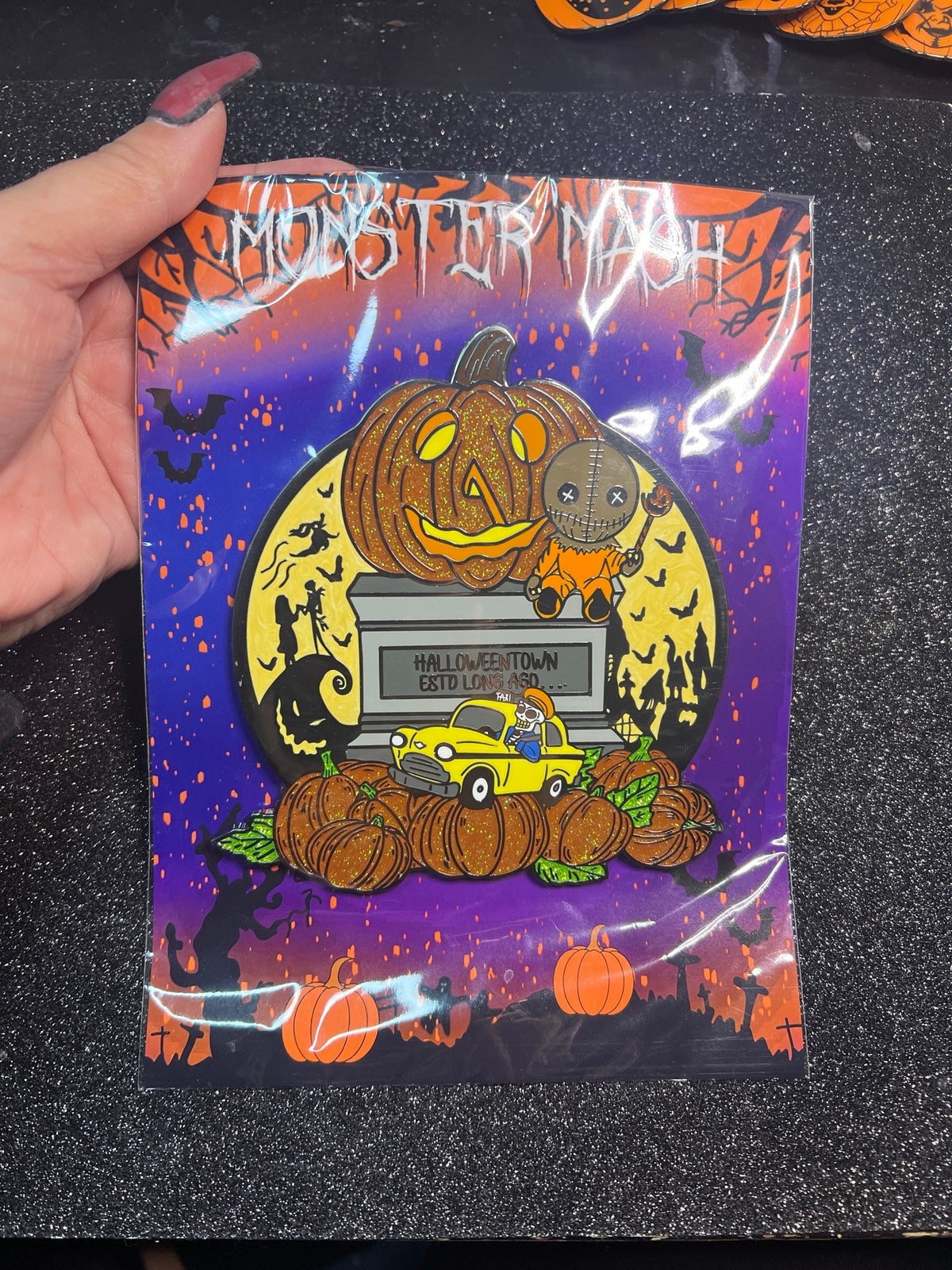Halloweentown Enamel Pin