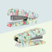 Pioneer Woman Stationery Set 4 Pcs Floral Scissors Stapler Magnets Binder Clips