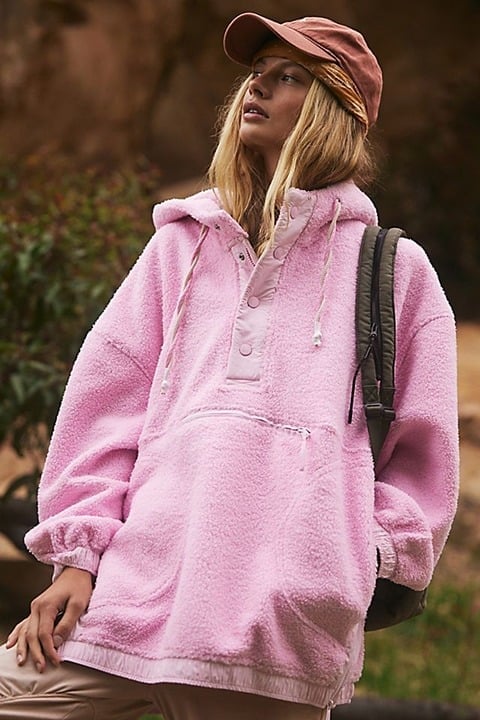 Free People Fuzzy Was She Pink Lady NWT