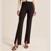 Abercrombie Ponte Split Hem Flare Pants Black Size XS