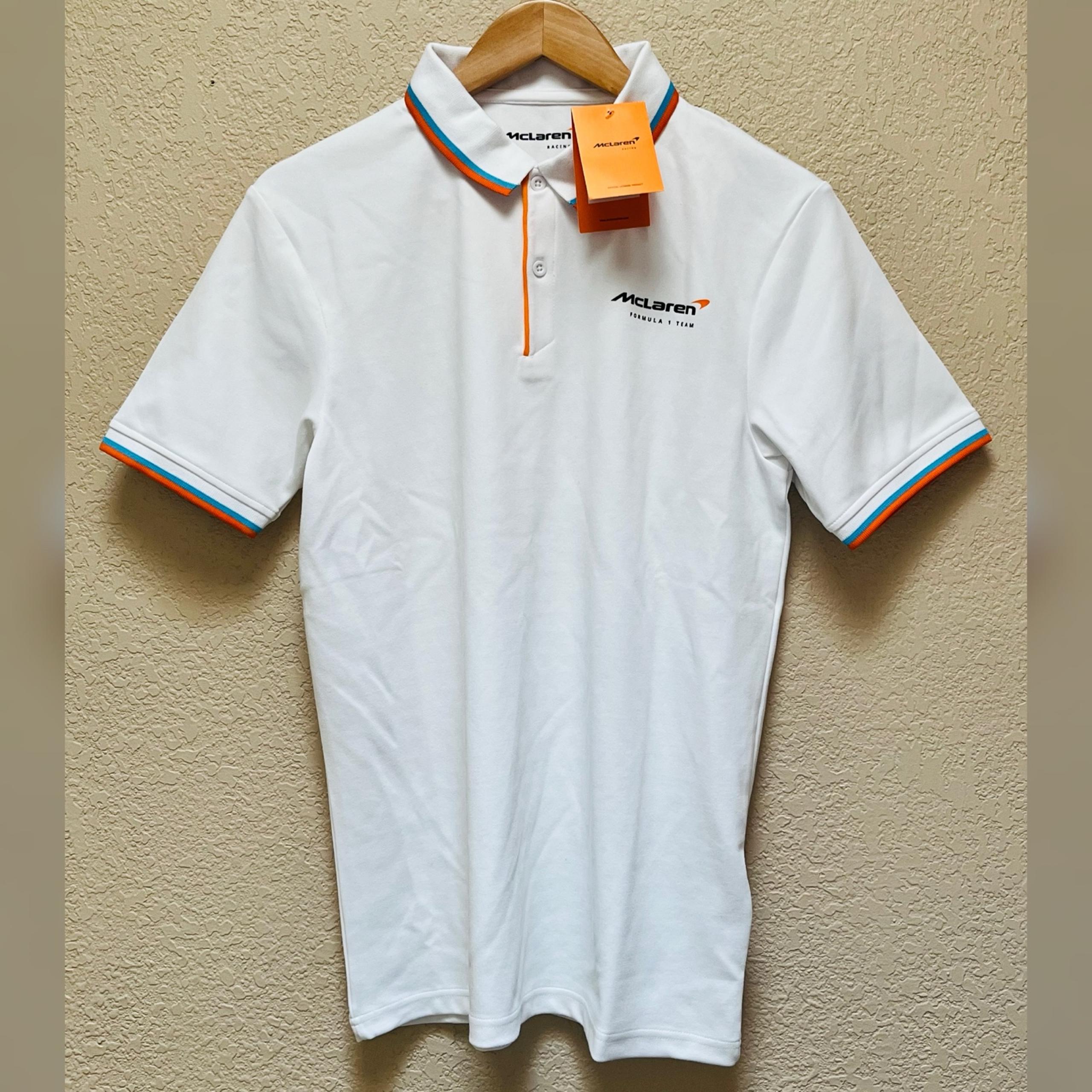 McLaren Racing F1 Men's Core Essential Polo White Color Size-Small