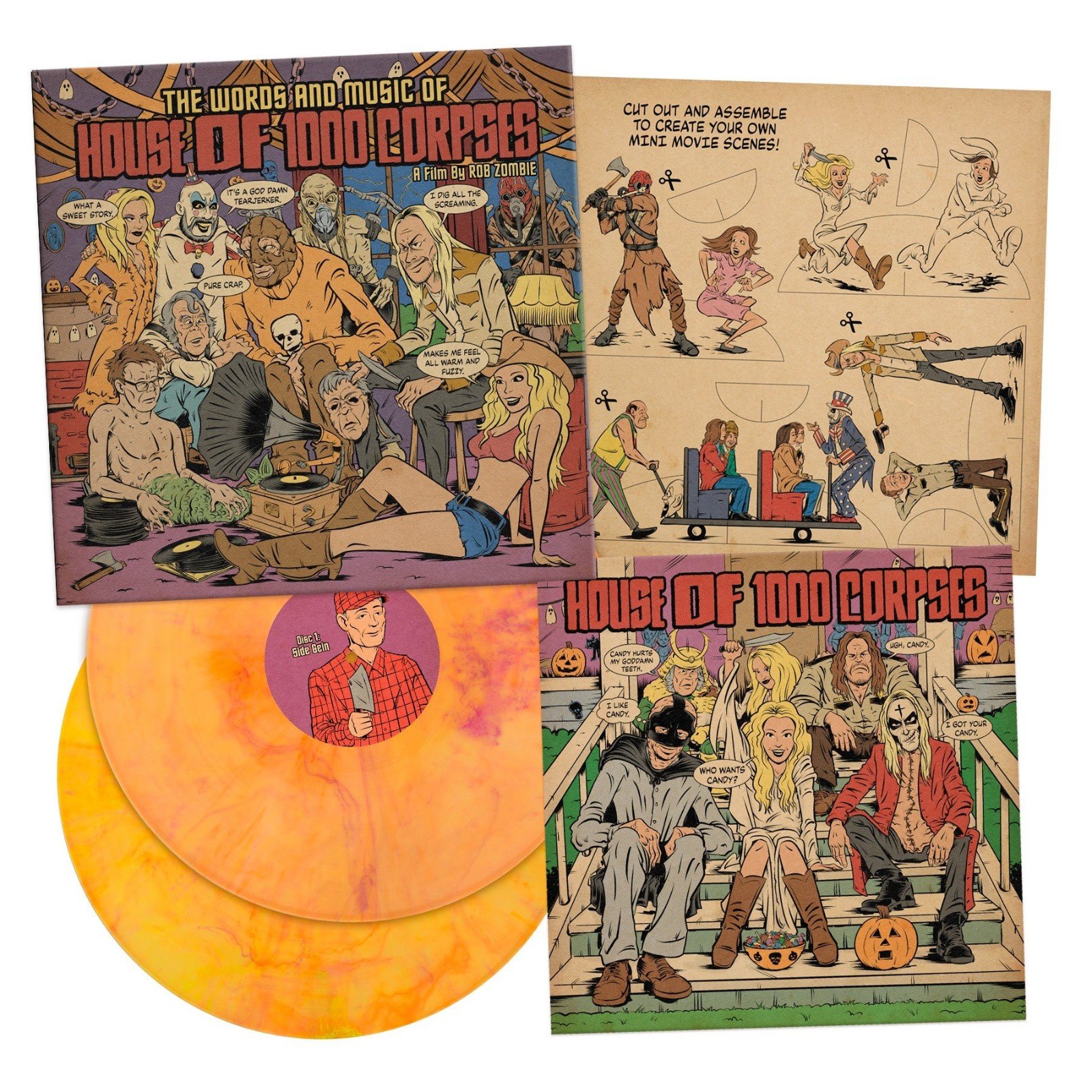 Rob Zombie 'The Words & Music of House of 1000 Corpses' Vinyl + 28pg Comic Book