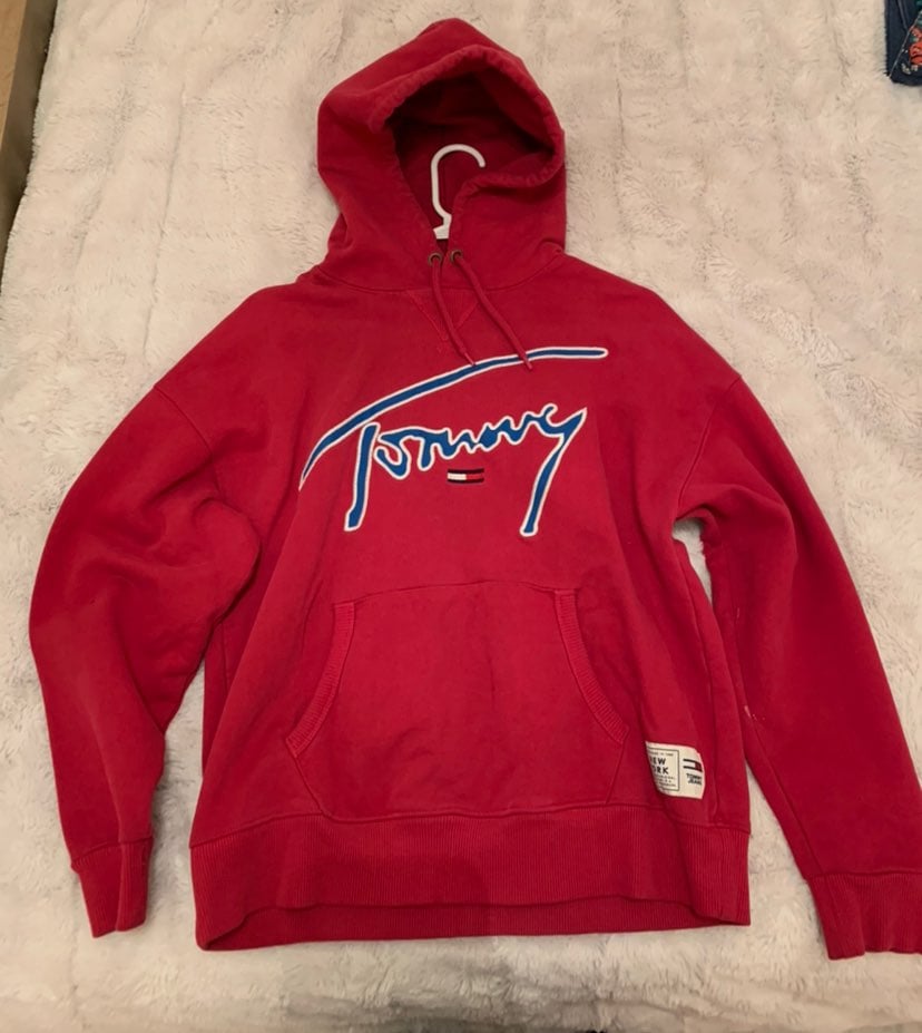 Tommy Hilfiger logo hoodie pink