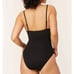 NWT Andie Women's The Amalfi Classic One Piece AO204 Smooth Swimsuit Black SZ M