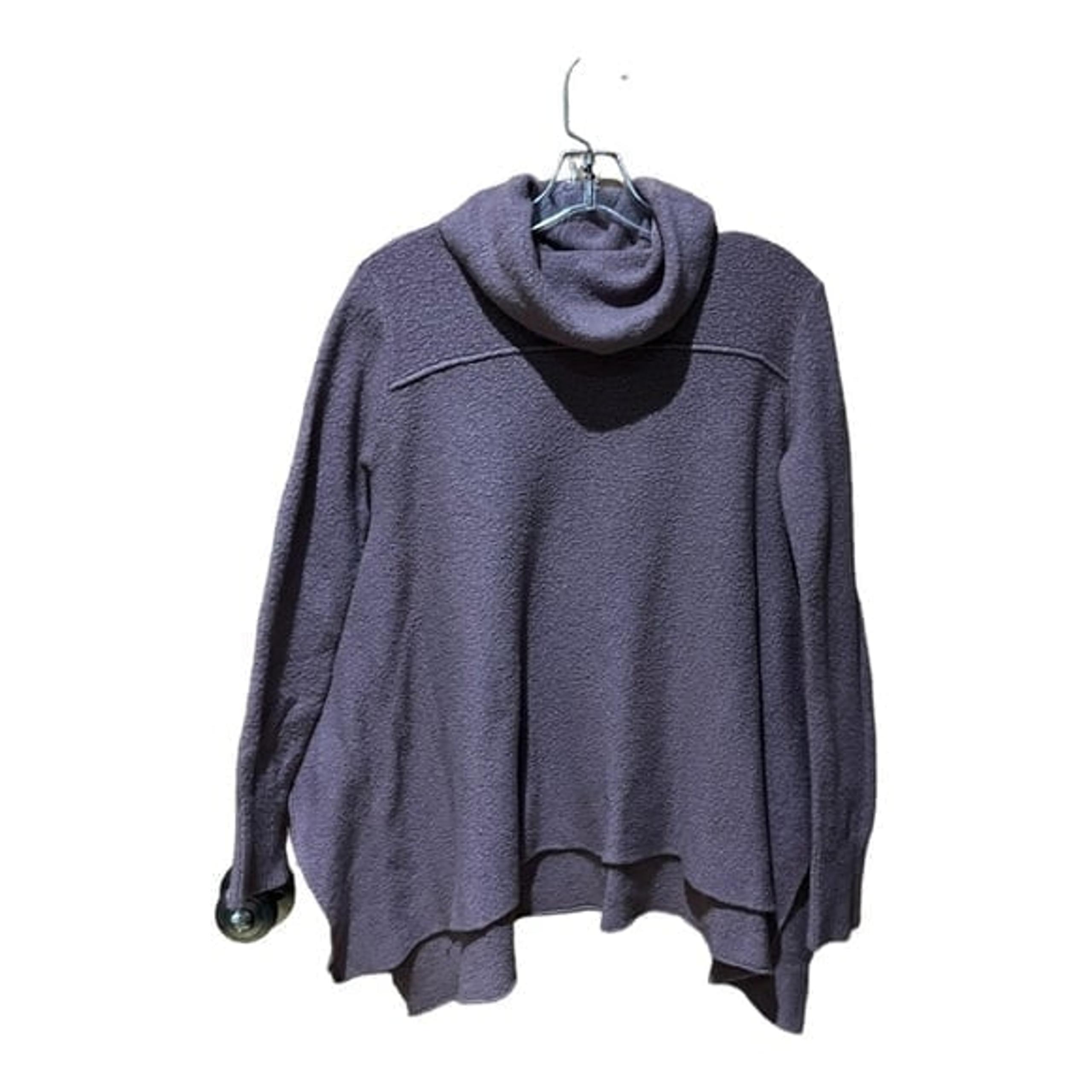 UMGEE Tan Asymmetrical Hem Cowl Neck Sweater Woman’s Size Small