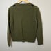 J. Crew Men's 100% Lambs Wool V-Neck Sweater Size M Green Argyle Diamond