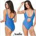 Andie Swimwear The Santorini One Piece Size Extra Small Horizon Blue