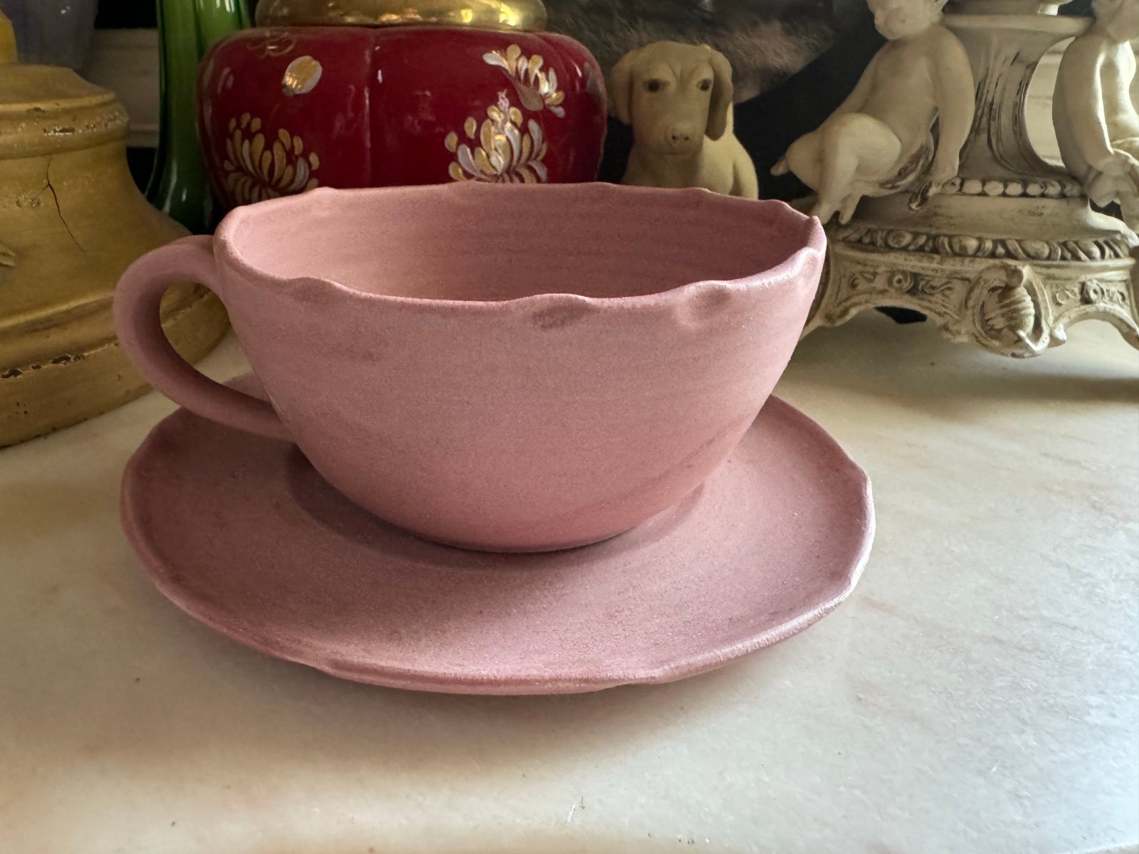 MacKenzie Childs Exclusive from England Tea Cup & Saucer