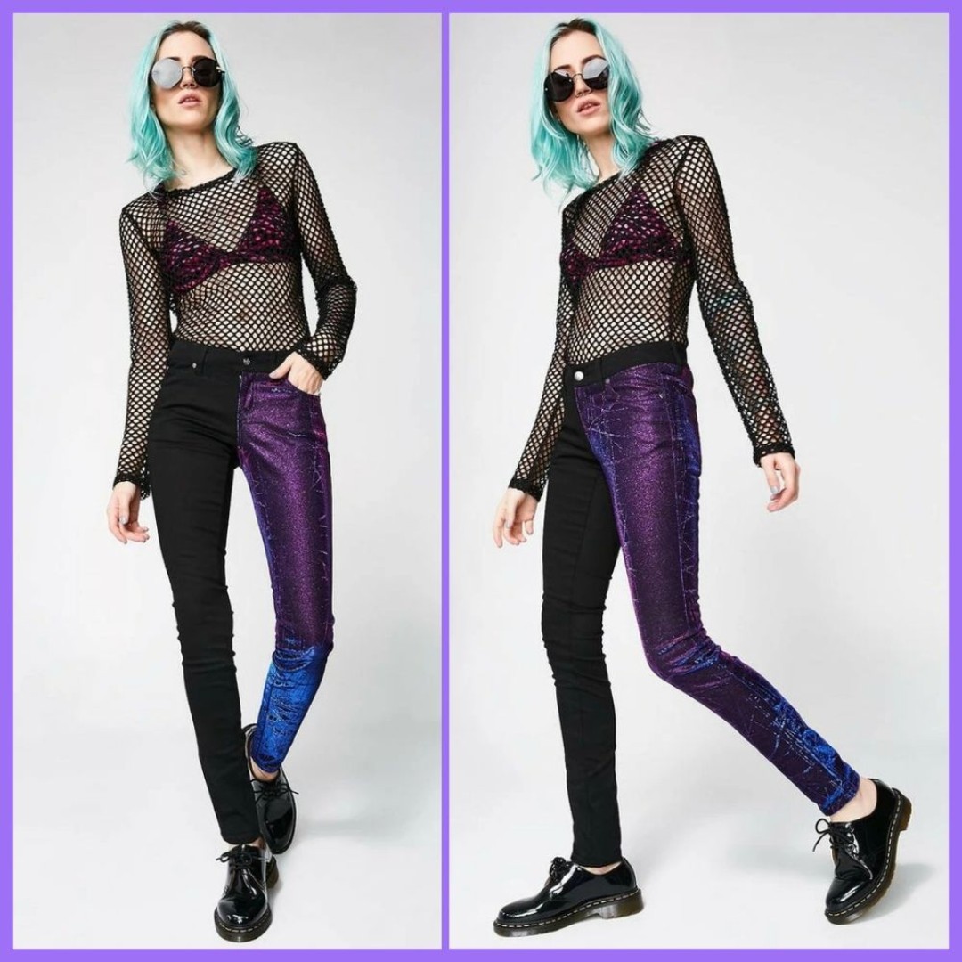 Tripp NYC Shine On Split Jeans
