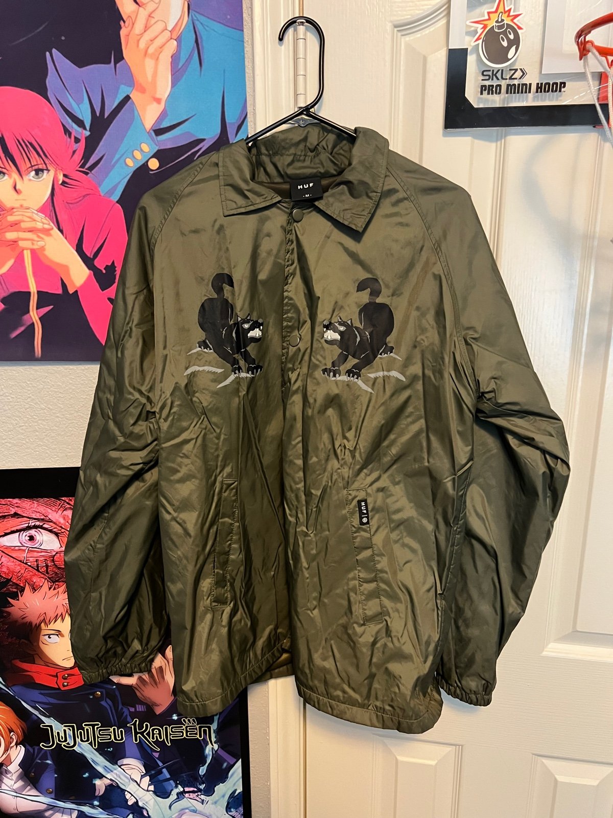 HUF wolf coach jacket