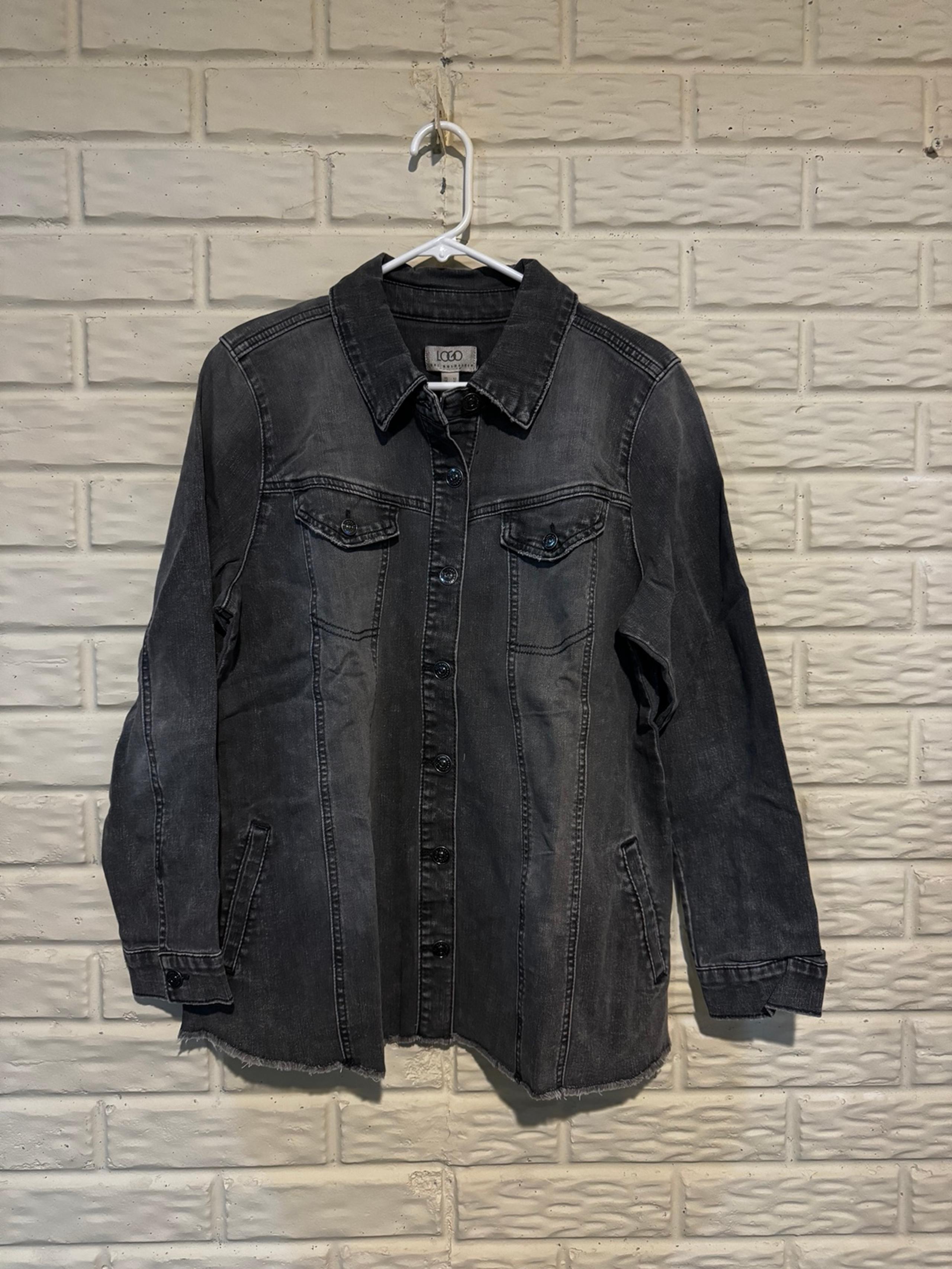Black denim jacket