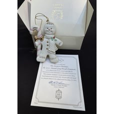 Lenox 2000 Annual Gingerbread Ornament A Christmas Treat Mint in Box Rare!