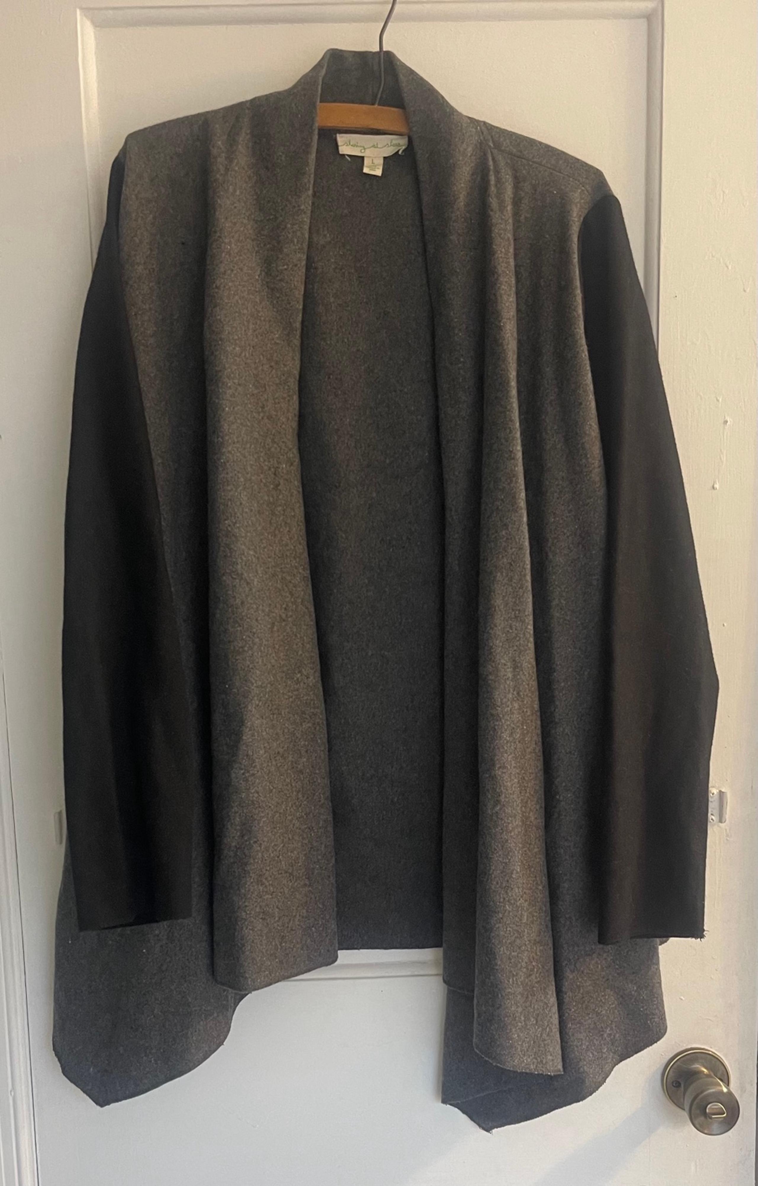 Staring At Stars Wool Blend Open Front Waterfall Cardigan Size large