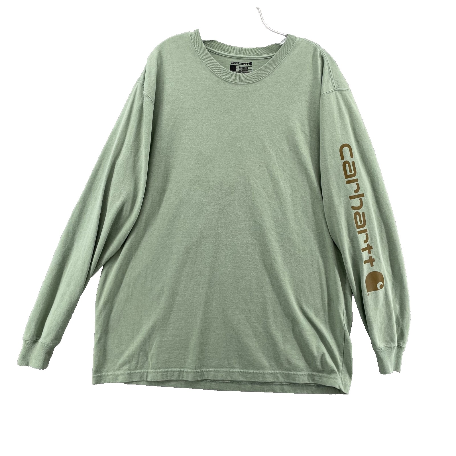 Carhartt T-Shirt Large Loose Pistachio Logo Safety Workwear Outdoor Streetwear