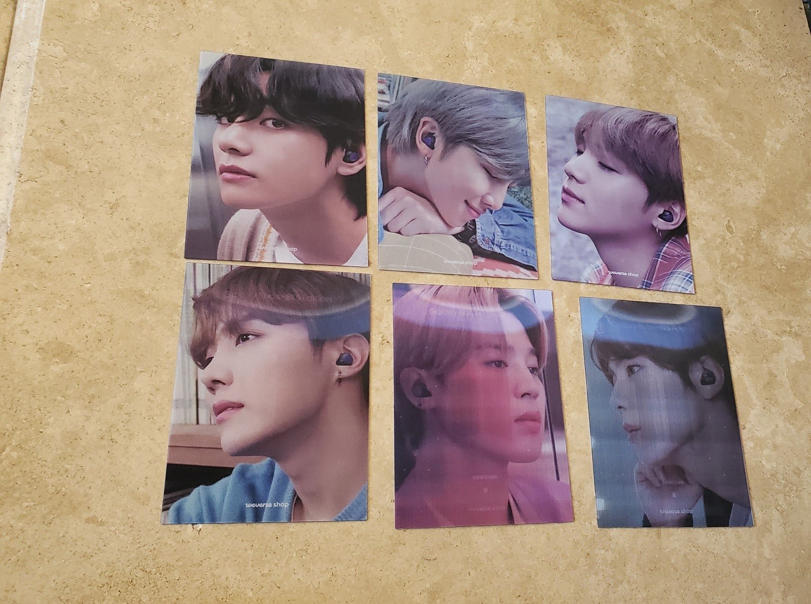 BTS x Samsung Galaxy Lenticular Card Set (6) Promo