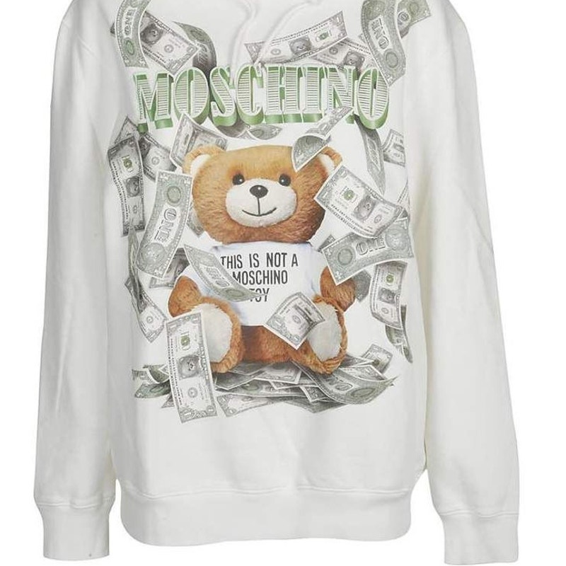 Moschino Dollar Teddy Pullover Sweater Dress - Women's One Size